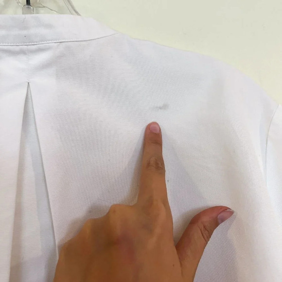 Maje Charylz 100% Cotton White Button Down Designer Classic Poplin Shirt 1 - Picture 11 of 11